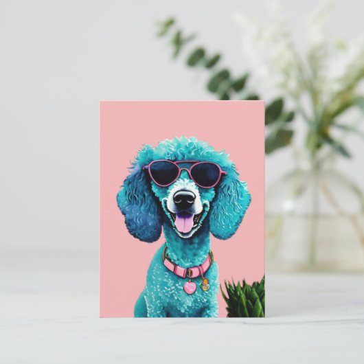 Welpe Postkarte (Stehend Vorderseite)