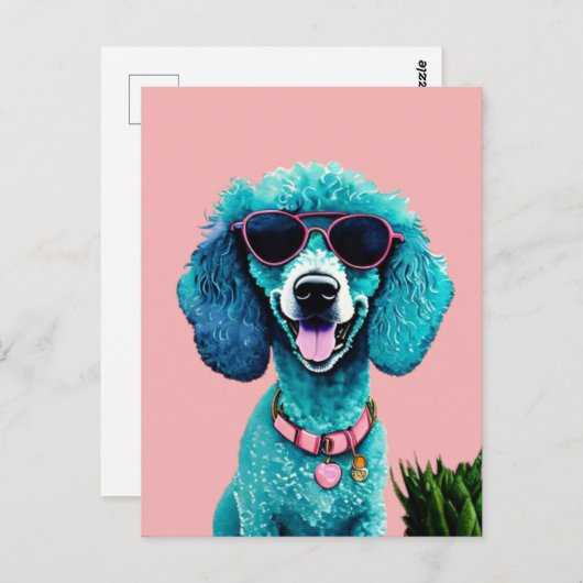 Welpe Postkarte (Vorne/Hinten)