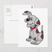 Welpe Postkarte (Vorne/Hinten)
