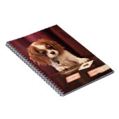 Welpe spielt Karten Notizblock (Rechte Seite)