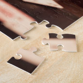 Welpe spielt Karten Puzzle (Seite)