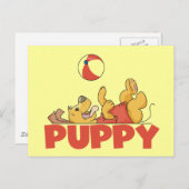 Welpe spielt T-Shirts und Geschenke Postkarte (Vorne/Hinten)