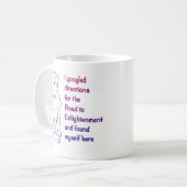 Welpe Straße zur Erleuchtung Kaffeetasse (Vorderseite Links)