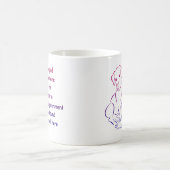 Welpe Straße zur Erleuchtung Kaffeetasse (Mittel)