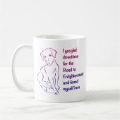 Welpe Straße zur Erleuchtung Kaffeetasse (Links)