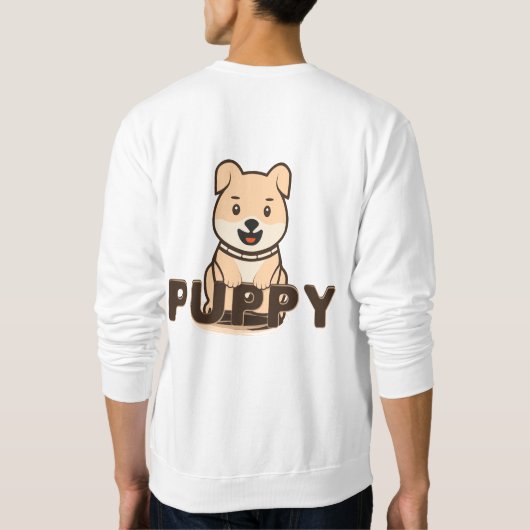 Welpe Sweatshirt (Rückseite)