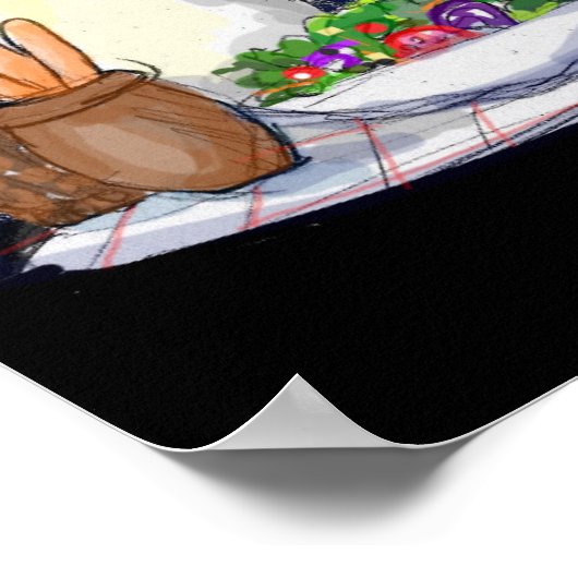 Welpe und Blossom Poster (Ecke)