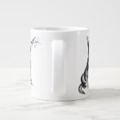 Welpe und Grasshopper Jumbo-Tasse (Rückseite)