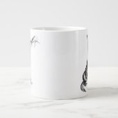Welpe und Grasshopper Jumbo-Tasse (Vorderseite)