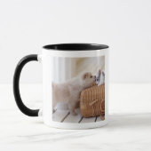 Welpe und Kaninchen Tasse (Links)