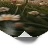 Welpe und Kätzchen Poster (Ecke)