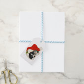 Welpe und Kitten - Geschenkmarke Geschenkanhänger (Mit Garn)