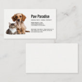 Welpe und Kitty Lay Seite by Side Visitenkarte (Vorne/Hinten)