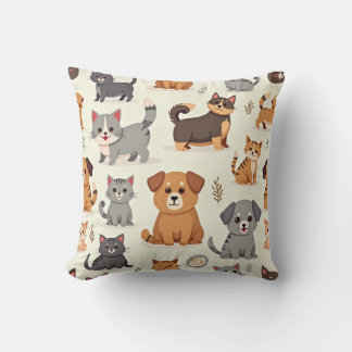 Welpe und Meow Kissen Kissen