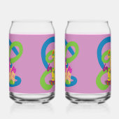 Welpe und Poodle-Soda-Glas Dosenglas (Links)