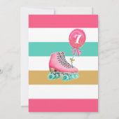 Welpe und Roller Skaten zum Geburtstag Einladung (Rückseite)