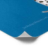 Welpe und Rosen Kids Room Personalisiert Poster (Ecke)