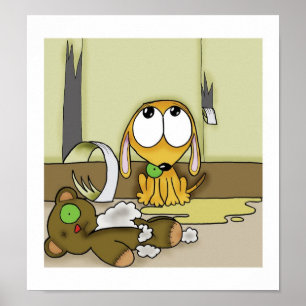 Welpe Verbrechen-Welle Poster