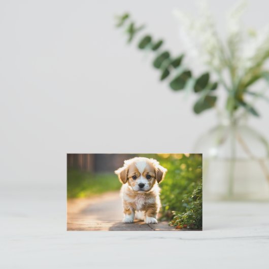 Welpe Visitenkarte (Stehend Vorderseite)