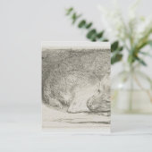 Welpe von Rembrandt Postkarte (Stehend Vorderseite)
