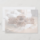 Welpe Willkommen zurück zu den Schulausweiskarten Einladung (Rückseite)