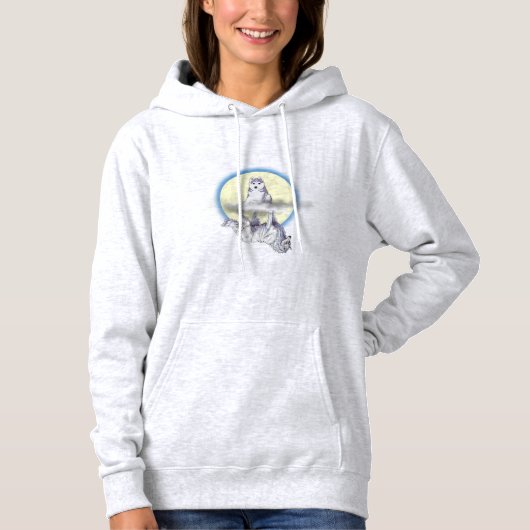 Welpe/Wolf "How you see Me" Frauen Pullover Hoodie (Vorderseite)
