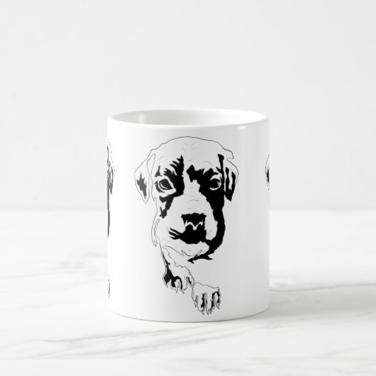 Welpe X Liebe 1 Kaffeetasse (Mittel)