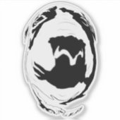 Welpe X Liebe 2 Aufkleber (Vorderseite)