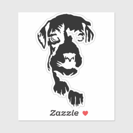 Welpe X Liebe 3 Aufkleber (Blatt)