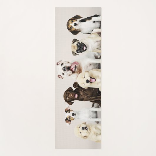 Welpe Yoga Yogamatte (Vorderseite)