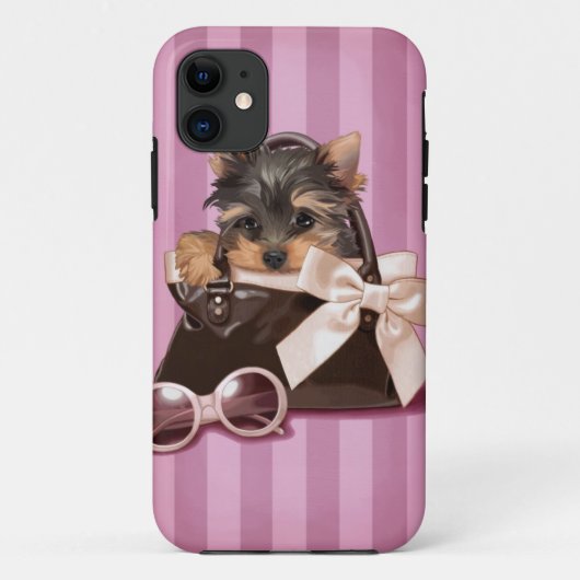 Welpe Yorkshires Terrier Case-Mate iPhone Hülle (Rückseite)
