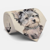 Welpe Yorkshires Terrier, der ursprüngliche Krawatte (Gerollt)