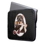Welpe Yorkshires Terrier Laptopschutzhülle (Vorderseite Links)
