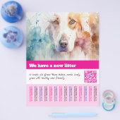 Welpe zum Verkauf Flyer Vorlagen (Einzeln)