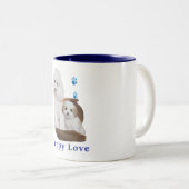 Welpe Zweifarbige Tasse (VorderseiteRechts)