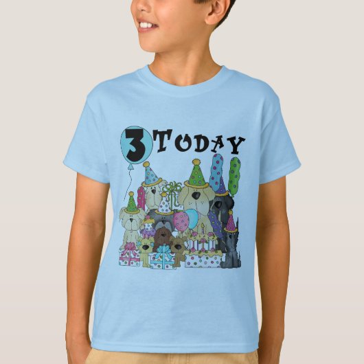 Welpen 3. Geburtstag Bash Tshirts und Geschenke (Vorderseite)