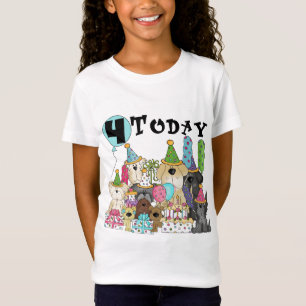 Welpen 4. Geburtstag Bash Tshirts und Geschenke