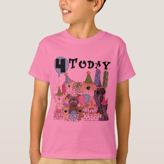 Welpen 4. Geburtstag Bash Tshirts und Geschenke (Vorderseite)