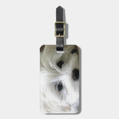 Welpen-Augen Gepäckanhänger (Vorderseite vertikal)