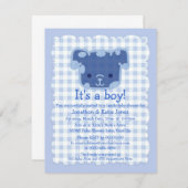 Welpen-Babyparty Einladung (Vorne/Hinten)