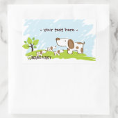 Welpen Bio Planet Stickers (Tasche)