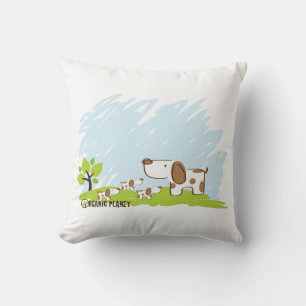 Welpen Bio Planet Throw Kissen