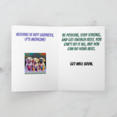 Welpen Bleibe Heilung gut werden Karte (Innenseite)