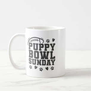Welpen Bowl Sonntag Super Fußll Spiel Party Hunde  Kaffeetasse