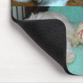 Welpen-Collage Rileys Malti-poo Mousepad (Ecke)