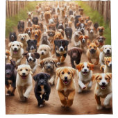 Welpen Duschvorhang (Vorderseite)