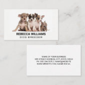 Welpen einer Gruppe Visitenkarte (Vorne/Hinten)