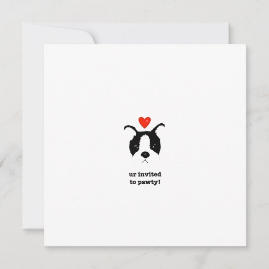 Welpen Einladung (Vorderseite)