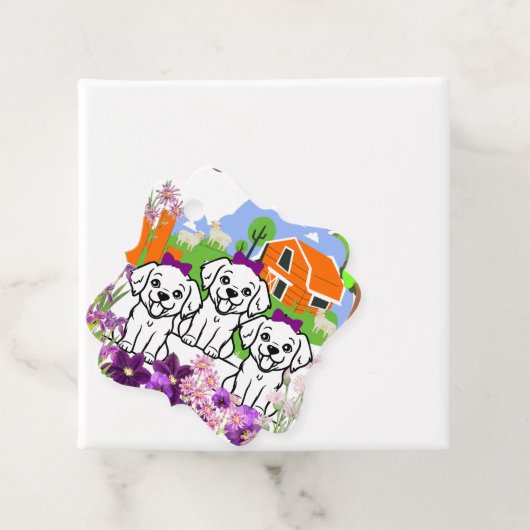 Welpen extravagant geschenkanhänger (Beispiel)