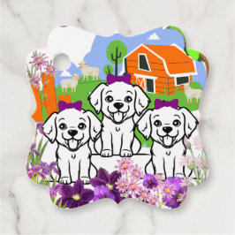 Welpen extravagant geschenkanhänger